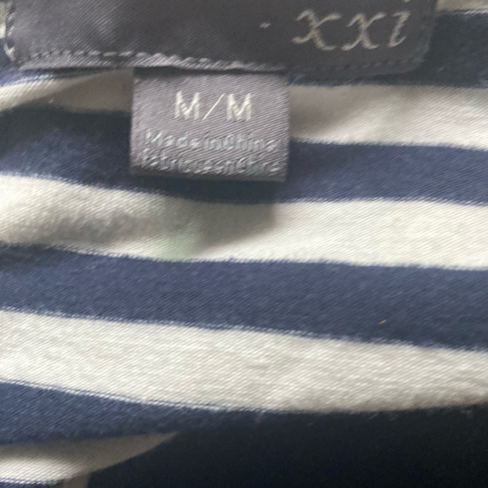 2000’s Vintage Forever 21 Sailor Nautical Themed Drop Waist Striped Mini Dress - Picture 6 of 6